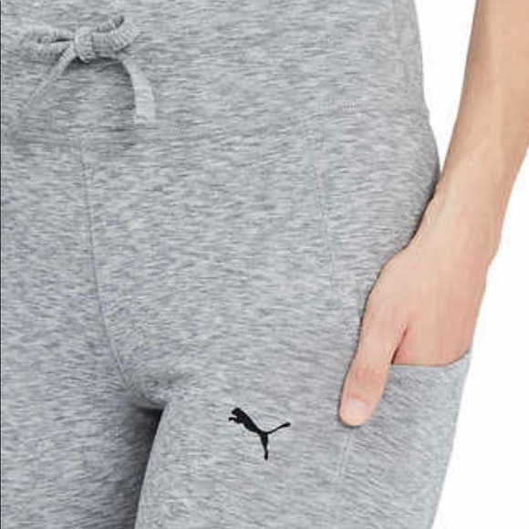 PUMA LADIES CAT LOGO TIGHTS WITH 1 SIDE POCKET BLACK - Picture 8 of 15
